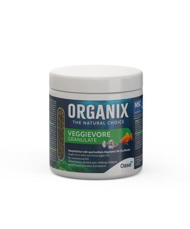 OASE ORGANIX Veggievore Granulat 250 ML - Granular food for aquarium fish, Main food with high algae content