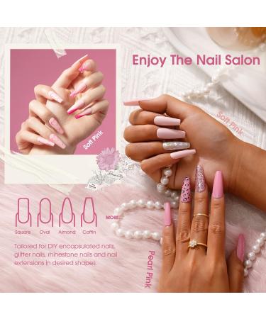 Rosalind Pink Poly Nail Gel - 2PCS 30ml Quick Building Acrylic Nail Extension Gel for Beginners & Professionals | UV LED Soak Off DIY Nail Set - Buy Online on GoSupps.com