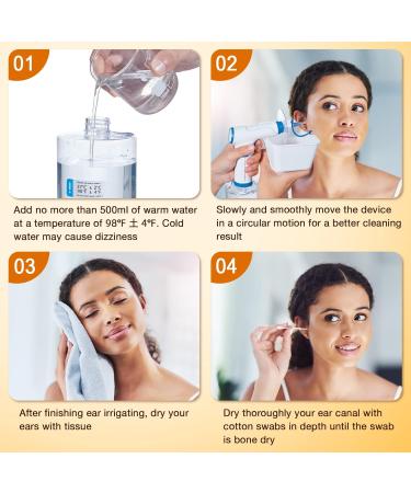Dr.Shark Electric Earwax Removal Kit - Ear Irrigation Flushing System | Best Ear Wax Removal Tool with 4 Pressure Modes - Buy Online on GoSupps.com