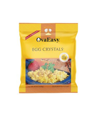 OvaEasy Dehydrated Egg Crystals  4.5oz. (128g) Bag  Powdered Eggs Made From All-Natural Ingredients  Easy-To-Prepare Egg Powder  Dehydrated Food Perfect for Camping & Backpacking