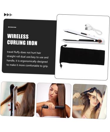 LALADEFIEE Curling Iron Mini Curling Wand Portable Curling Wand Curler Hair Styling Tools Abs White 21X4X3.5CM White - Buy Online on GoSupps.com