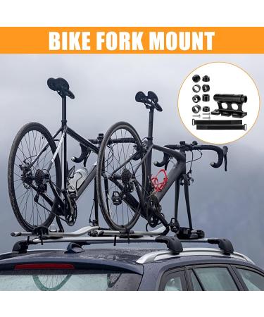 Nizirioo Bicycle Fork Holder - Aluminum Alloy Roof Rack Quick Tensioner with 4 Pairs Side Covers for Racing Bikes - Buy Online on GoSupps.com