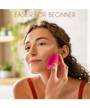 Professional Makeup Sponge 3-Pack by Larbois for Powder, Cream, or Liquid - Red+Black+Purple - Buy Online on GoSupps.com
