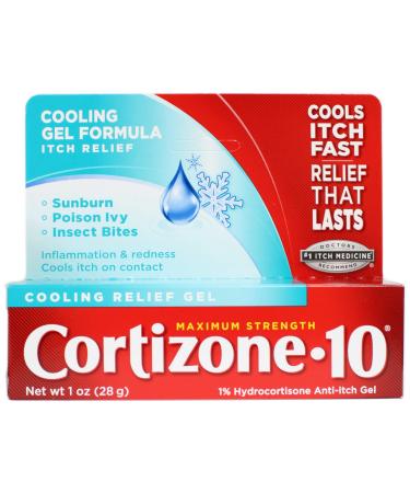 Cortizone-10 Cooling Relief Anti-Itch Gel 1 oz (Pack of 2)