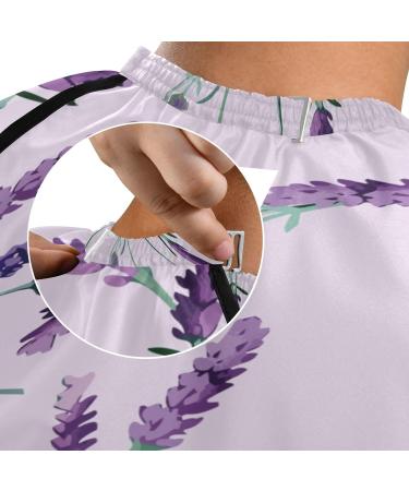 Buy Waterproof Barber Cape - Lavender Purple & Cheetah Haircut Bib for Men & Women | Unisex Hair Cutting Cape - Fast Worldwide Shipping - Buy Online on GoSupps.com