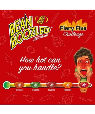 Jelly Belly Fiery Five & Bean Boozled Jelly Beans Pack 54g - Holidays & Christmas Candy - Vegan Candy Dairy Free Snacks Gluten Free Peanut-Free Candy Treat for Kids & Families Sweet Snack Alternative Kosher Candy - Buy Online on GoSupps.com
