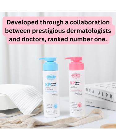 QUEEN KP WASH | Exfoliating Body Wash for Keratosis Pilaris with Collagen & Niacinamide | 15% Glycolic Acid 2% Salicylic Acid - Fragrance Free for Smooth Skin - Buy Online on GoSupps.com