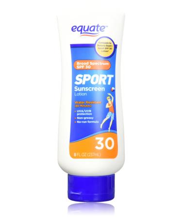Equate Sport Sunscreen Lotion SPF 30 8oz Compare to Banana Boat Sport