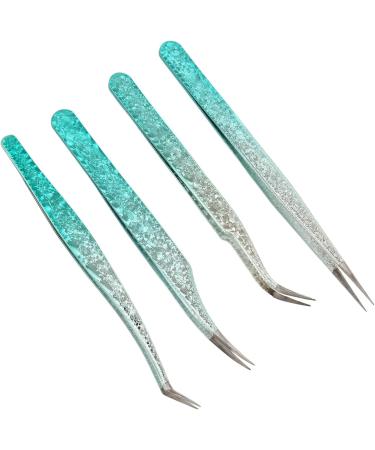 Fine Point Stainless Steel Tweezers for Nail Art Rhinestones Lightweight Design with Comfortable Grip Versatile Tool Silicone Pressing Head for Easy Sticker Application - Buy Online on GoSupps.com