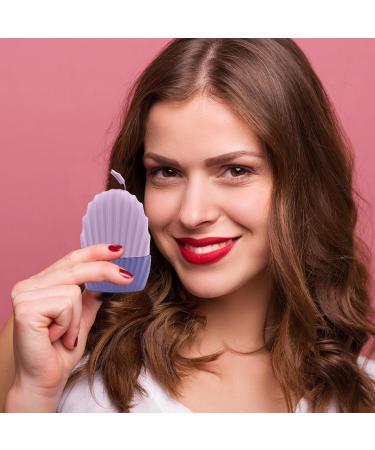 Facial Ice Roller Ice Cube Roller Reusable Ice Cube Roller Silicone Ice Face Massager For Pores Skin Reduce Puffiness Purple - Buy Online on GoSupps.com