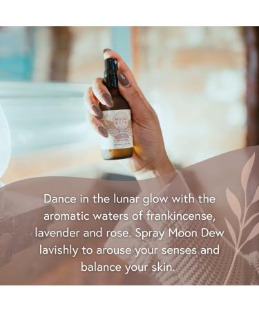 Moon Dew Botanical Face Mist - Organic Moisturizing Toner with Frankincense Lavender & Rose Water | Alcohol-Free Natural Skin Care - Buy Online on GoSupps.com