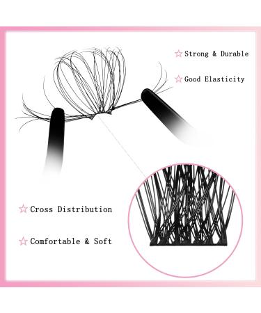 Buy Lash Clusters Magnetic Eyelashes - 280 Pcs DIY Individual Lashes Kit | Reusable Soft Natural False Eyelashes 9-16mm Length - Perfect for Home Makeup - Buy Online on GoSupps.com