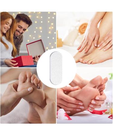 Glass Foot File Callus Remover Glass Callus Remover | Dry Heels Clear Foot File Pedicure Kit in-Shower Foot Scrubber Pedicure Helper for Smoothing Soft Feet - Buy Online on GoSupps.com