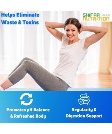 SHIFAA NUTRITION Premium Colon Cleanse & Herbal Detox Pills - 30 Day Supply with Probiotics and Natural Ingredients | Halal Vitamins Included - Buy Online on GoSupps.com