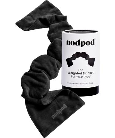 Nodpod Gentle Pressure Sleep Mask | Patented Light Blocking Design for Sleeping, Travel & Relaxation | Bead Filled, Machine Washable, BPA Free Eye Pillow (Black Onyx) - Buy Online on GoSupps.com