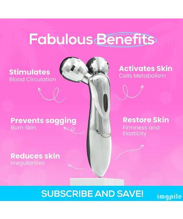 Gluteboost Microcurrent Ion 3D Glute Roller for Body, Bum & Facial Contour | Anti-Aging, Cellulite Reduction, Skin Tightening & Firming | Solar Powered - Buy Online on GoSupps.com