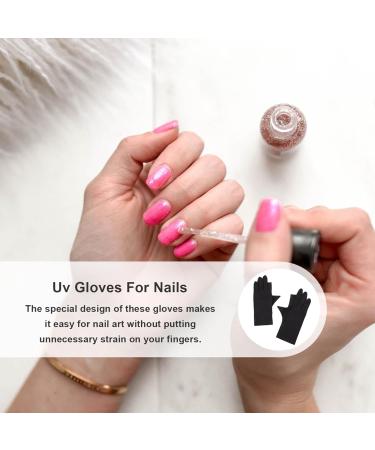 Beaupretty 4 Pairs UV Nail Gloves UV Protection Gloves Salon Anti UV Gloves Manicure Gloves - Buy Online on GoSupps.com