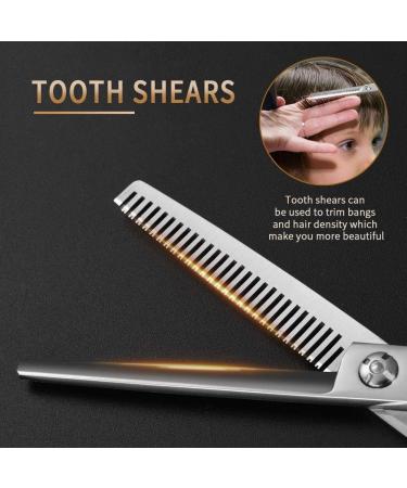 Professional Hair Scissors Set Stainless Steel Cutting & Thinning Scissors for Men Women & Pets | 6CR Hairdressing Tools for Salon & Home Use - Buy Online on GoSupps.com