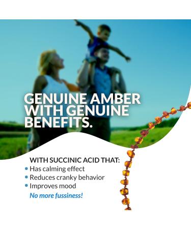 Baltic Wonder Baroque Polished Cognac Baltic Necklaces - 100% Authentic Amber - Buy Online on GoSupps.com
