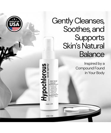 BodyJ4You Hypochlorous Acid Spray for Face Cleaner - HOCL Facial Toner Acne Sensitive Skin - HOCL Molecule Spray Topical Skin Redness Relief Breakouts - Piercing Aftercare Solution Fine Mist - 4 Fl Oz 4 Fl Oz (Pack of 1) - Buy Online on GoSupps.com