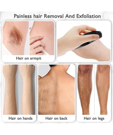 Crystal Hair Eraser - New Upgrade Reusable Hair Remover for Painless Exfoliation - Women and Men - Black - Buy Online on GoSupps.com