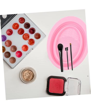 Shop Pink Cleaning Pad - Makeup Brush Cleaner & Rinsing Tool | 14.5x11cm - Perfect for Beauty Routine - Buy Online on GoSupps.com