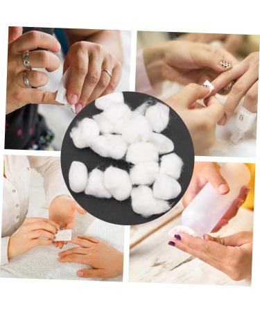  Mikinona Mikinona 300Pcs Nail Remover Cotton Balls Makeup Cotton Balls For Nail Gel Remover Nail Polish Cleaning Gel Cotton Balls For Nail Clean Balls - Buy Online on GoSupps.com