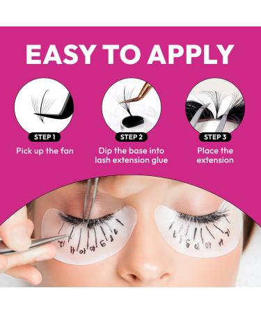 500 Wispy Lash Extensions | 5D Premade Fans | 0.07 CC Curl 12mm | Kim K Style Natural Volume Eyelash Extensions - Buy Online on GoSupps.com