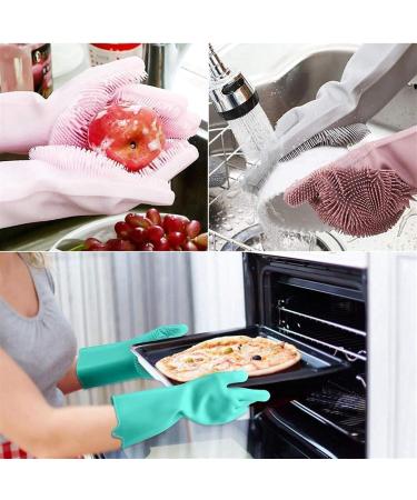 Cleaning Gloves Tableware Cleaning Gloves Household Scrubbers Kitchen Cleaning Tools Dishwashing Gloves Verde - Buy Online on GoSupps.com