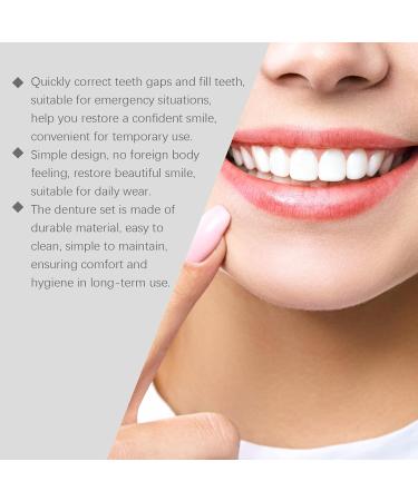 KLYso Instant Smile Enhancement Denture Kit Comfortable & Natural-Looking Teeth for Daily Confidence Boost Universal Fit for All Social Occasions(2PCS) - Buy Online on GoSupps.com