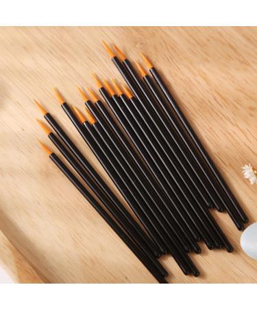 100pcs Disposable Eyeliner Brush Set | Makeup Applicator for Women | Practical & Durable Eye Tools | Artificial Fiber Makeup Brushes in Black - Buy Online on GoSupps.com