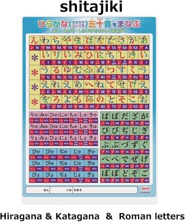 Japanese Hiragana and Katakana Shitajiki Calligraphy Chart 830011 - Learn and Practice Japanese Characters - Buy Online on GoSupps.com