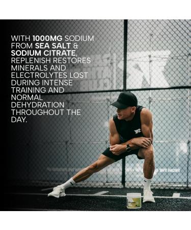 RAW Replenish Premium Electrolytes Powder - Lemon Lime Flavor | 60 Servings | Optimize Hydration Recovery & Performance | International Shipping Available - Buy Online on GoSupps.com