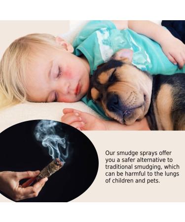 Sweet Dreams Sage & Lavender Smudge Spray (4 oz) - Reiki Charged Amethyst Crystal & Archangel Michael Essence International Shipping Available - Buy Online on GoSupps.com