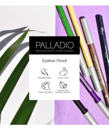 Palladio Wooden Eyeliner Pencil - Thin Pencil Shape for Easy Application - Long Lasting, Rich Pigment in Lime Green - 1 Count - Buy Online on GoSupps.com