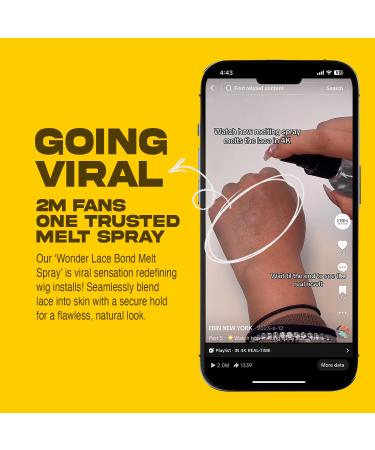 Lace Melt Spray - Original 8 fl.oz./250ml | Flawless Natural and Seamleass Finish No Reside Long Lasting Formula with Protecting Edges Perfect for Wigs 8 fl.oz./250ml Original - Buy Online on GoSupps.com