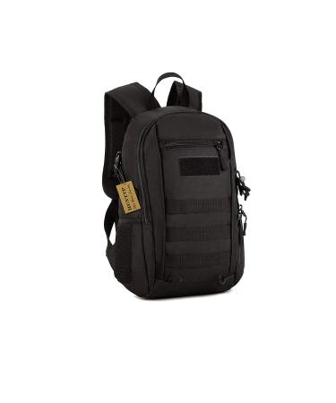Huntvp 10L/20L Mini Daypack Military MOLLE Backpack Rucksack Gear Tactical Assault Pack Bag for Hunting Camping Trekking 10l-black
