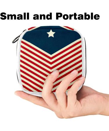 GIAPB Sanitary Napkin Storage Bag | Period & Tampon Holder | Makeup & Pad Pouch | Independence Day Color - Buy Online on GoSupps.com