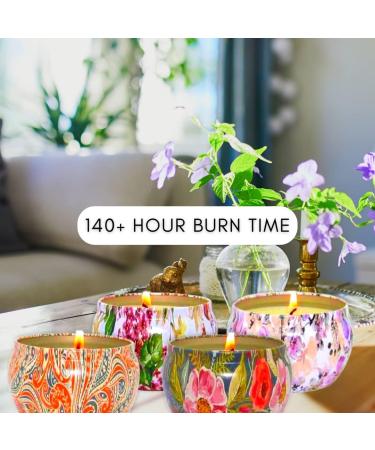 Aromatherapy Relaxing Candle Gift Set - 4 Natural Soy Candles for Stress Relief & Home Decor - Perfect Birthday Gifts for Women & Friends - Buy Online on GoSupps.com