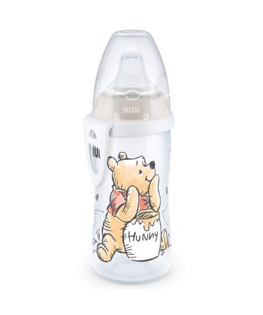 NUK Active Cup Drinking Cup | 12+ Months | Leak-Proof Drinking Spout | Clip & Protective Cap | BPA | 300 ml | Disney Winnie The Pooh | White Winnie (White)