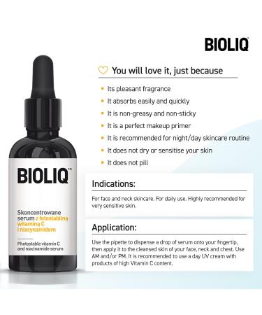 Pro Photostable Vitamin C & Niacinamide Serum - Potent Anti-Aging Formula with Green Fruit Extract | 10% SAP for Radiant Skin | 20ml - Buy Online on GoSupps.com