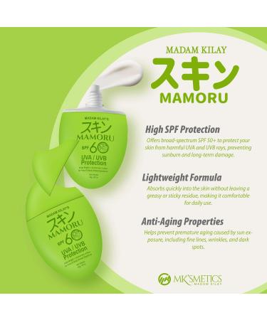 Madam Kilay's Mamoru SPF 60 UVA/UVB Protection 50g 1.75 Ounce (Pack of 1) - Buy Online on GoSupps.com