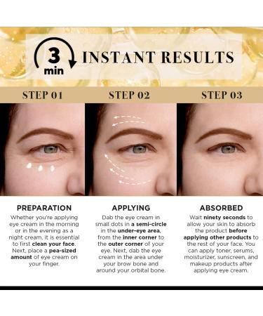 Eye Bags Instant Tightener Cream: Reduces Under Eye Puffiness Dark Circles Fine Lines - Firm Skin Anti Aging Eye Cream 0.5 oz - Buy Online on GoSupps.com