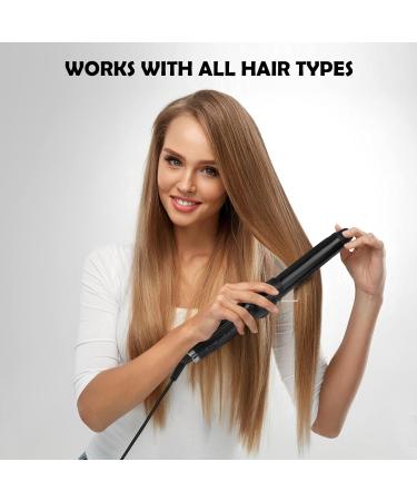 2-in-1 Hair Straightener and Curling Iron - 1 Inch for Perfect Curls & Sleek Straight Styles | Ideal for All Hair Lengths - Buy Online on GoSupps.com