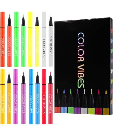Glow Makeup for Face Rainbow UV UV Waterproof Makeup | High Pigment Eye Makeup for Girl Women Long Lasting Ultra Fine Tip Cosmetics Pochy - Buy Online on GoSupps.com