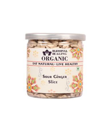 Blessfull Healing Organic Sour Ginger Slice 250 Gram Airtight Container (Packing May Vary)