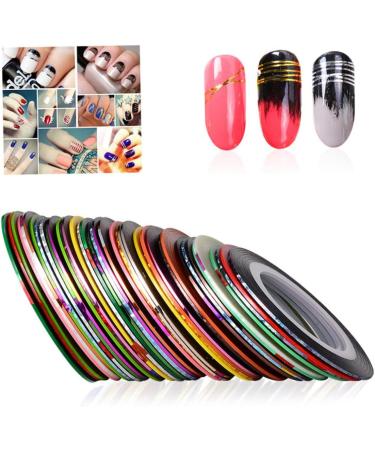 YaptheS DIY Nail Stickers - White Nail Striping Tape for Nail Art Decoration - Buy Online on GoSupps.com