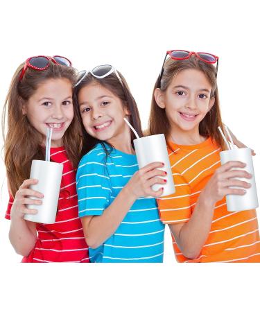 Vesici 12 oz Sublimation Blank Sippy Cups - 6 Piece Set for Kids | Insulated Stainless Steel Toddler Travel Mug with Handles - Buy Online on GoSupps.com