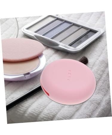 Silicone Makeup Puff Holder - Travel Cosmetic Box for Makeup Sponges (7.5x7.5x2 cm) - Pink - Buy Online on GoSupps.com