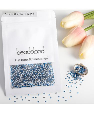 Buy Beadsland 1440 Pieces Capri Blue SS6 Flat Back Rhinestones for Nail Art High-Quality Nail Crystals (1.9-2.0mm) - International Shipping Available - Buy Online on GoSupps.com